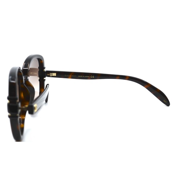 GUCCI GG1068SA 002 HAVANA BROWN OVERSIZED AUTHENTIC SUNGLASSES - Picture 7 of 10